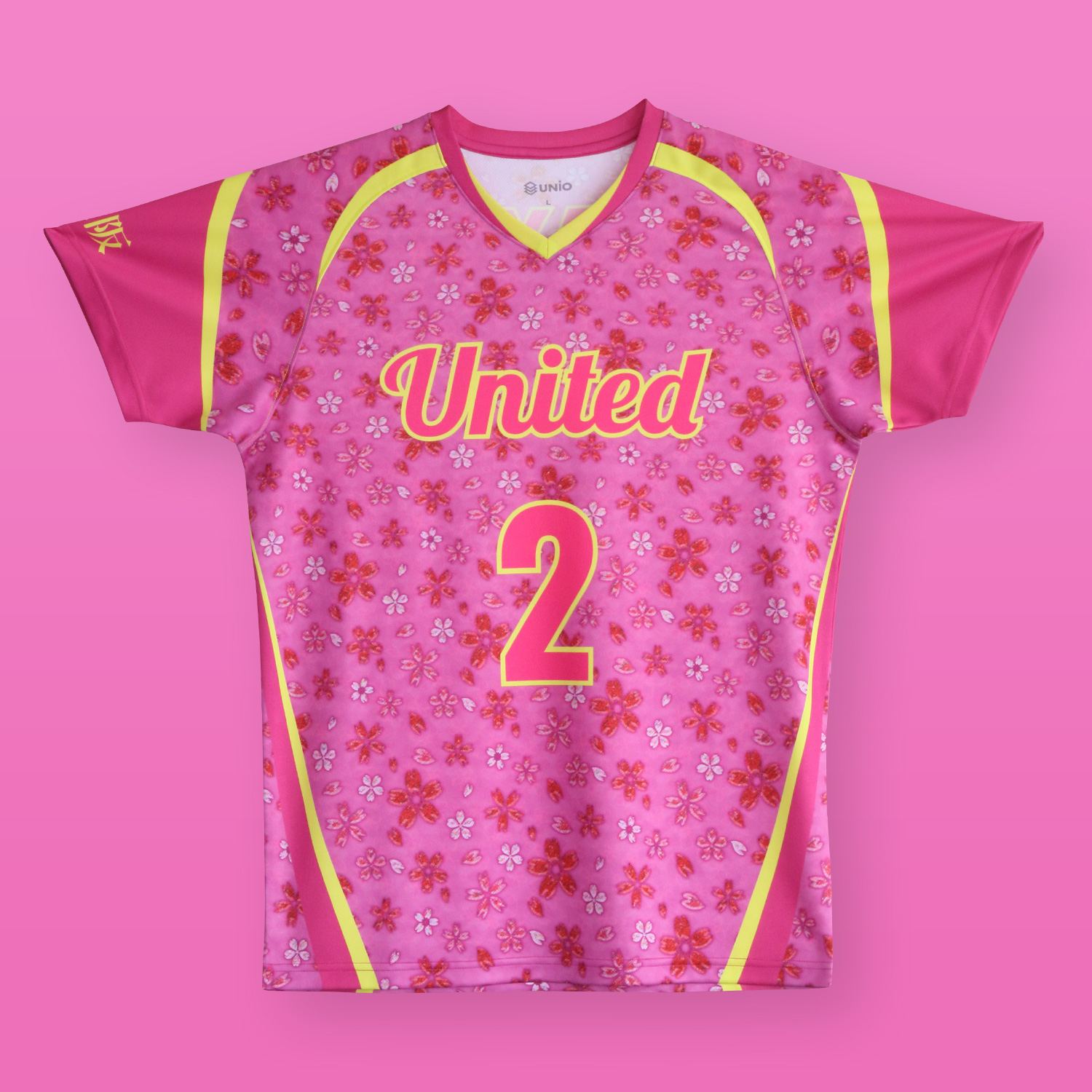 花柄のバレーボールユニフォーム Color Palette バレーボールユニフォームのチームオーダー Unio