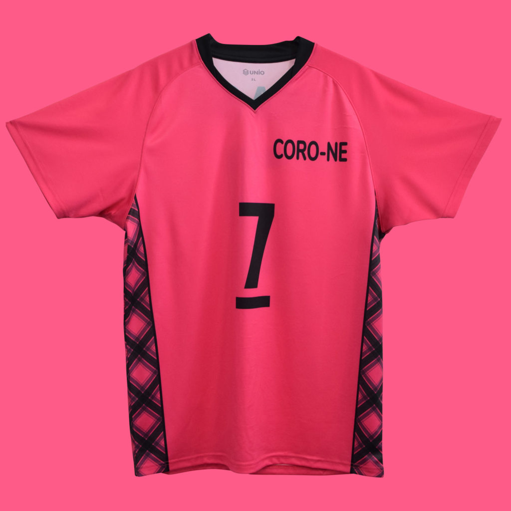 ピンクのチェックユニフォーム Color Palette バレーボールユニフォームのチームオーダー Unio