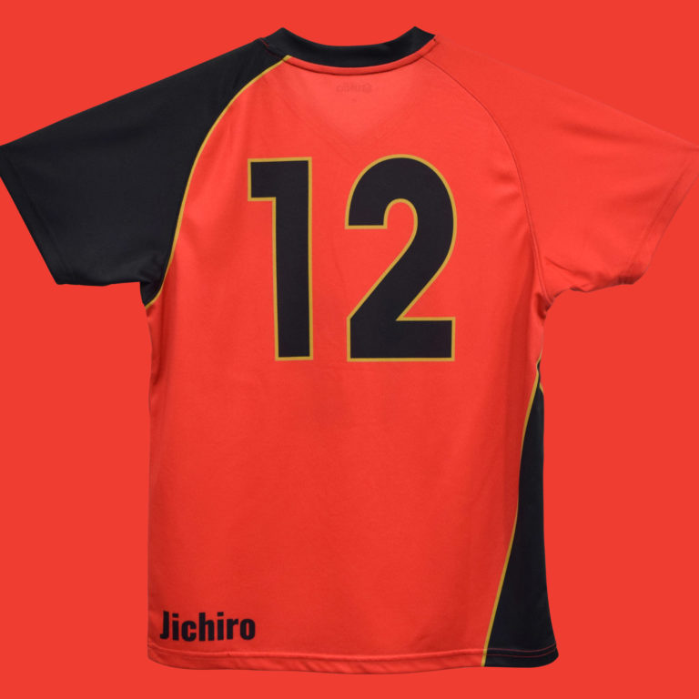 レッド×ブラックのバレーユニフォーム | 作成事例 フォトギャラリー