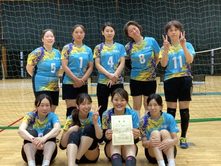 神楽坂様　バレーユニフォーム　オーダー事例