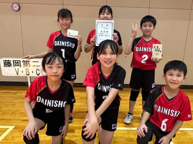 DAINISHO様　バレーボールユニフォーム　オーダー事例